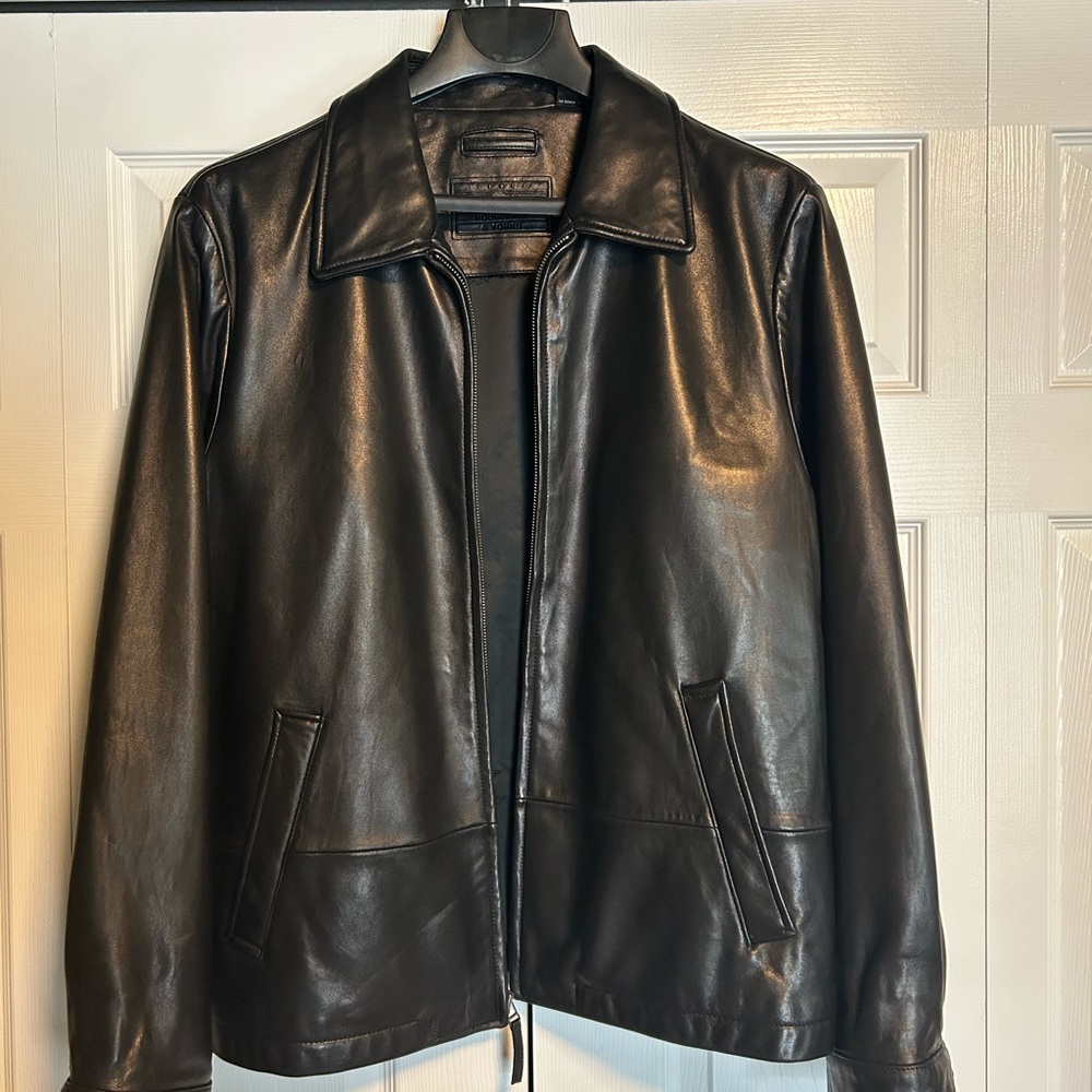 Men's Black Leather Jacket